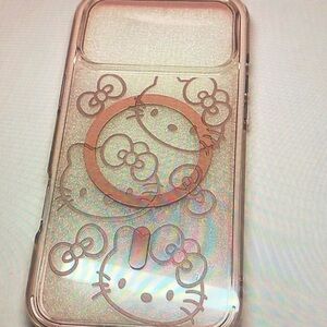 Apple Hello Kitty Rose Gold Glitter Case
